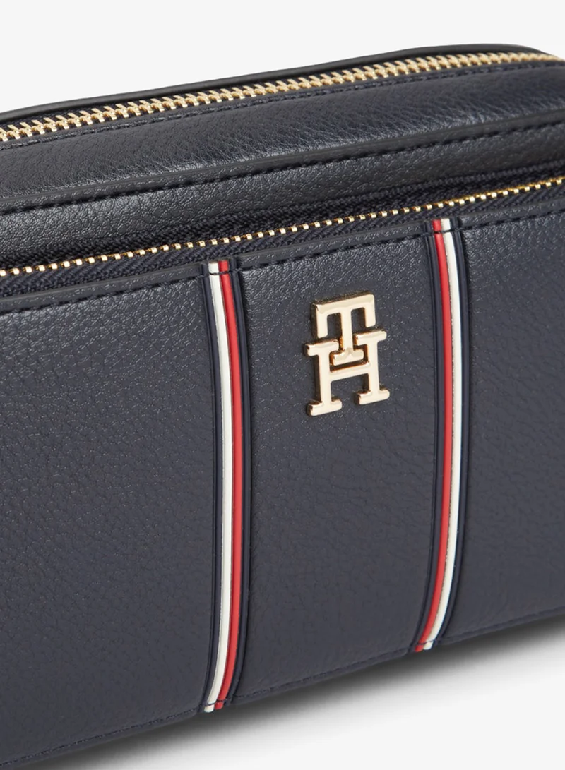 Tommy Hilfiger Space Blue Signature Shoulder Camera Bag for Women | Best Price UAE
